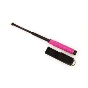 16" Pink Expandable Baton With Rubber Grip