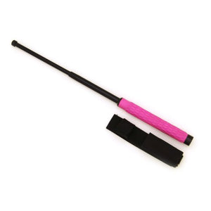 21" Pink Expandable Baton With Rubber Grip