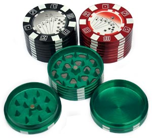 50MM Poker Chip Metal Grinder- 3 Part