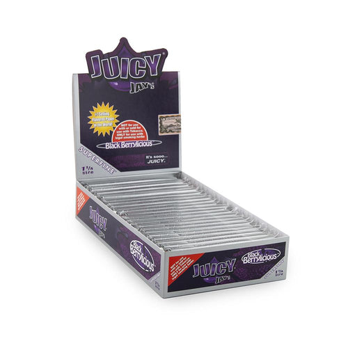 Juicy Jay Black Berrylicious 1 1/4 Superfine Rolling Paper