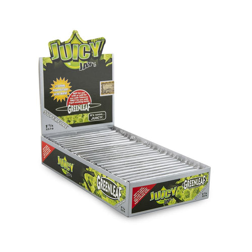 Juicy Jay Green Leaf 1 1/4 Superfine Rolling Paper