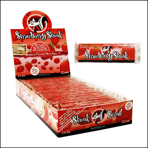 Strawberry Skunk 1 1/4 Superfine Rolling Paper